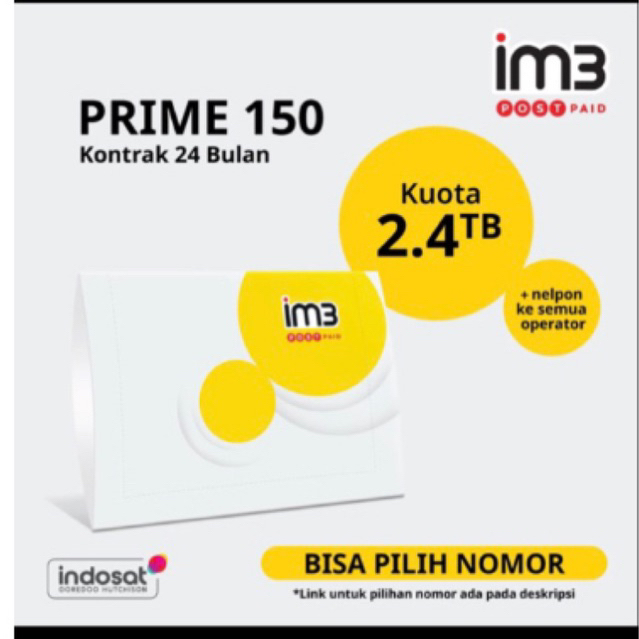 PROMO PRIME 2.400gb 24 BULAN 100GB/bulan free saldo gopay 100rbu
