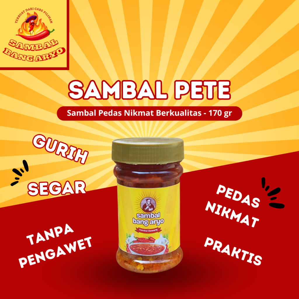 

Sambal Pete / Sambel Petai - 170 Gram - sambal bang aryo