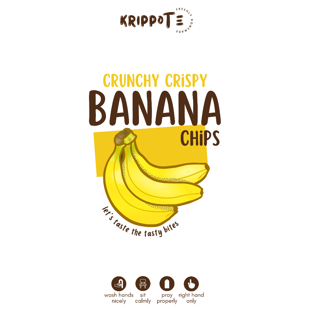 

KRIPPOTE Keripik Pisang Salted Original 200 gr