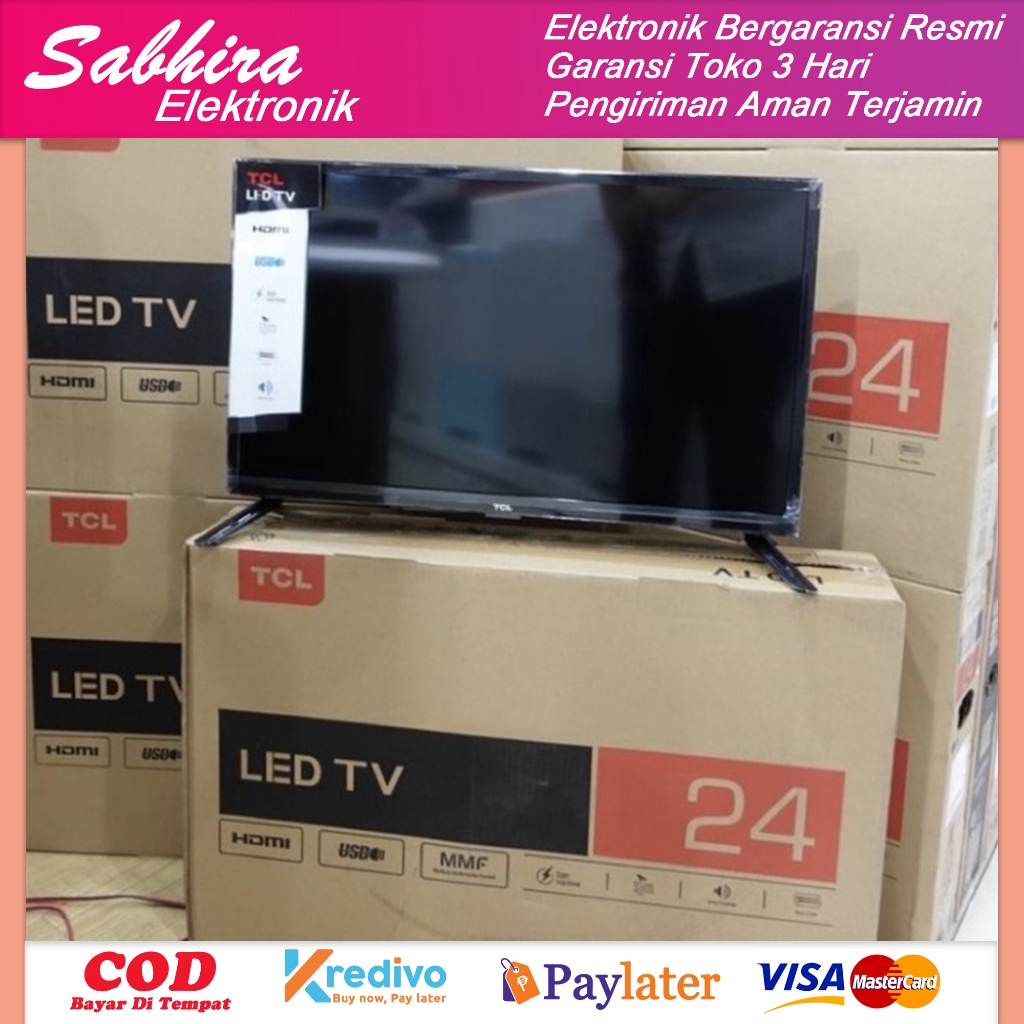 TV LED 24 INCH TCL 24 Inch LED TV 24B3 Garansi Resmi ( KHUSUS WILAYAH BANDUNG )