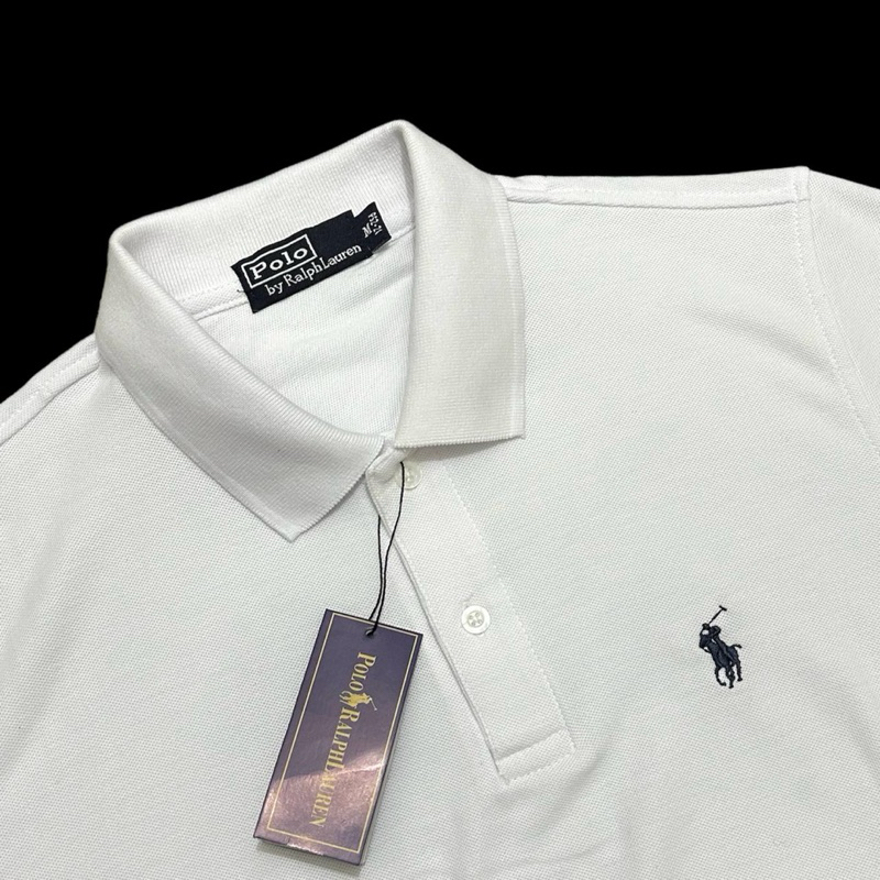 Baju Polo Shirt Pria Putih
