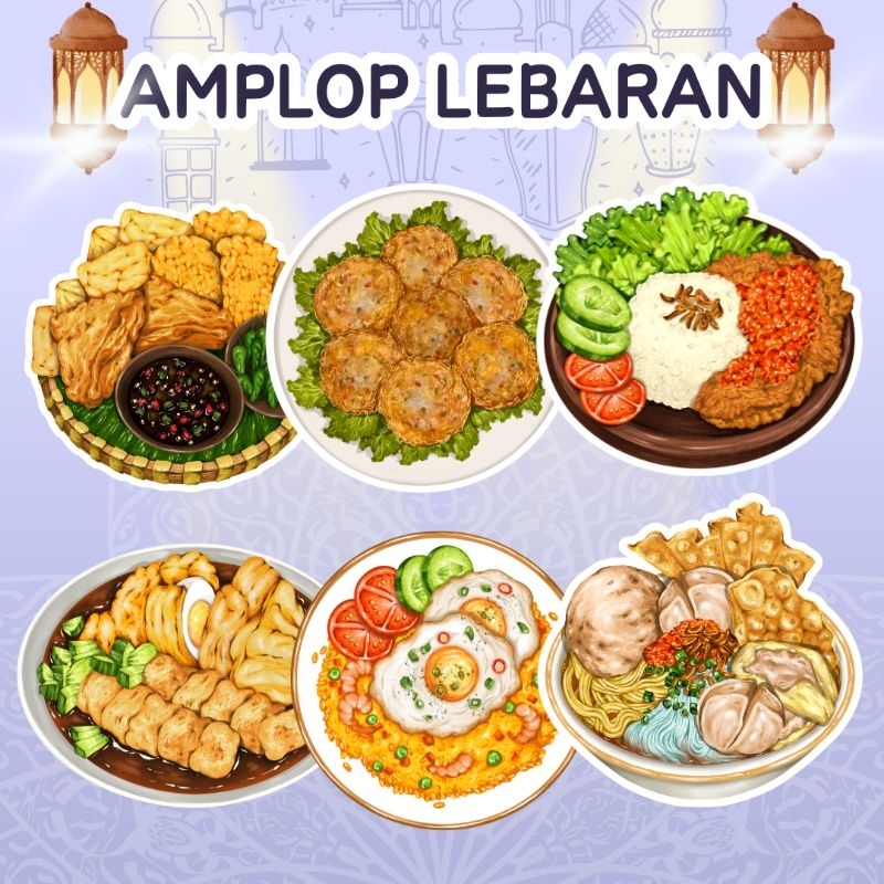 

AMPLOP LEBARAN MASAKAN INDONESIA KARAKTER LUCU 2024 CUTE MAKANAN MASAKAN INDONESIA KOREA TOPLES LEBARAN PARCEL