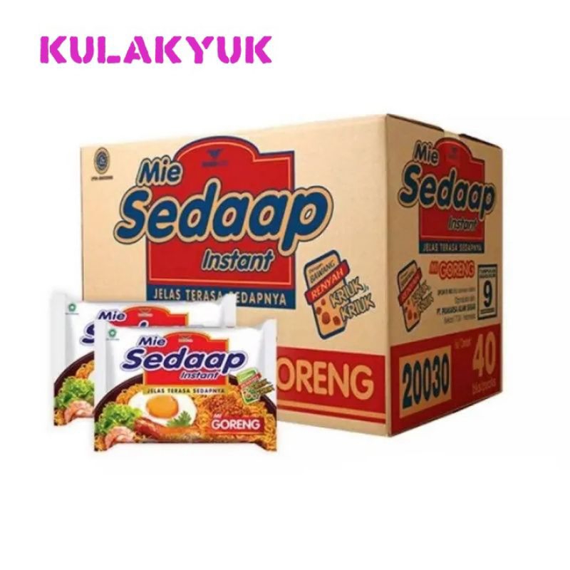 

Mie goreng sedap 1karton isi 40pcs