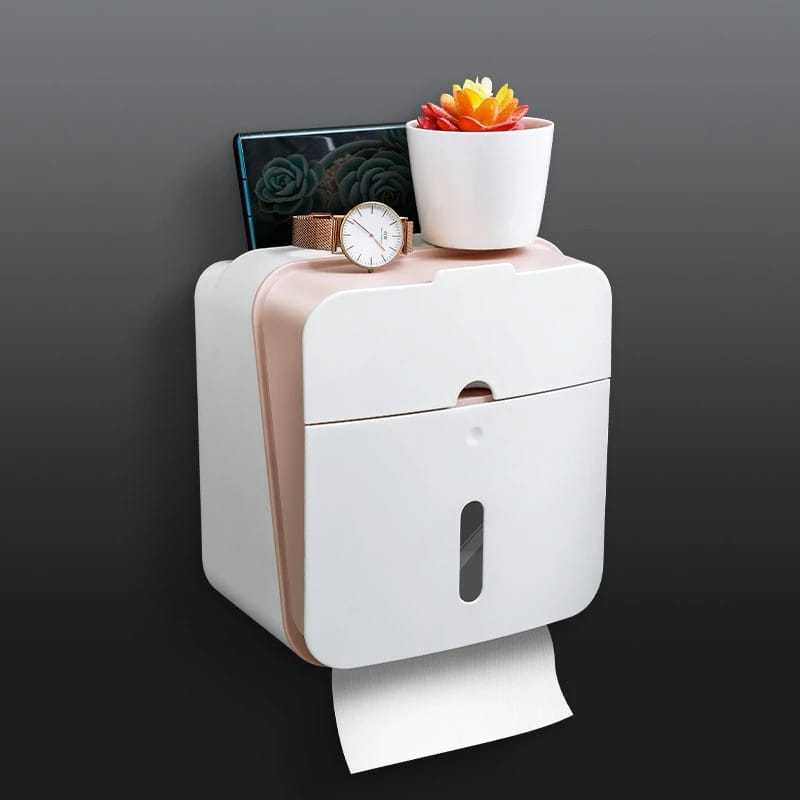 Central.id Kotak Tempat Tisu Laci Plastik Tempat Tisu Tempel Dinding