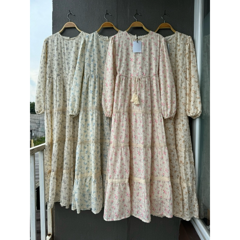 Gamis Candice, lafreya dress, gamis putih, white maxi, dress katun bordir, gamis eyelet, gamis impor