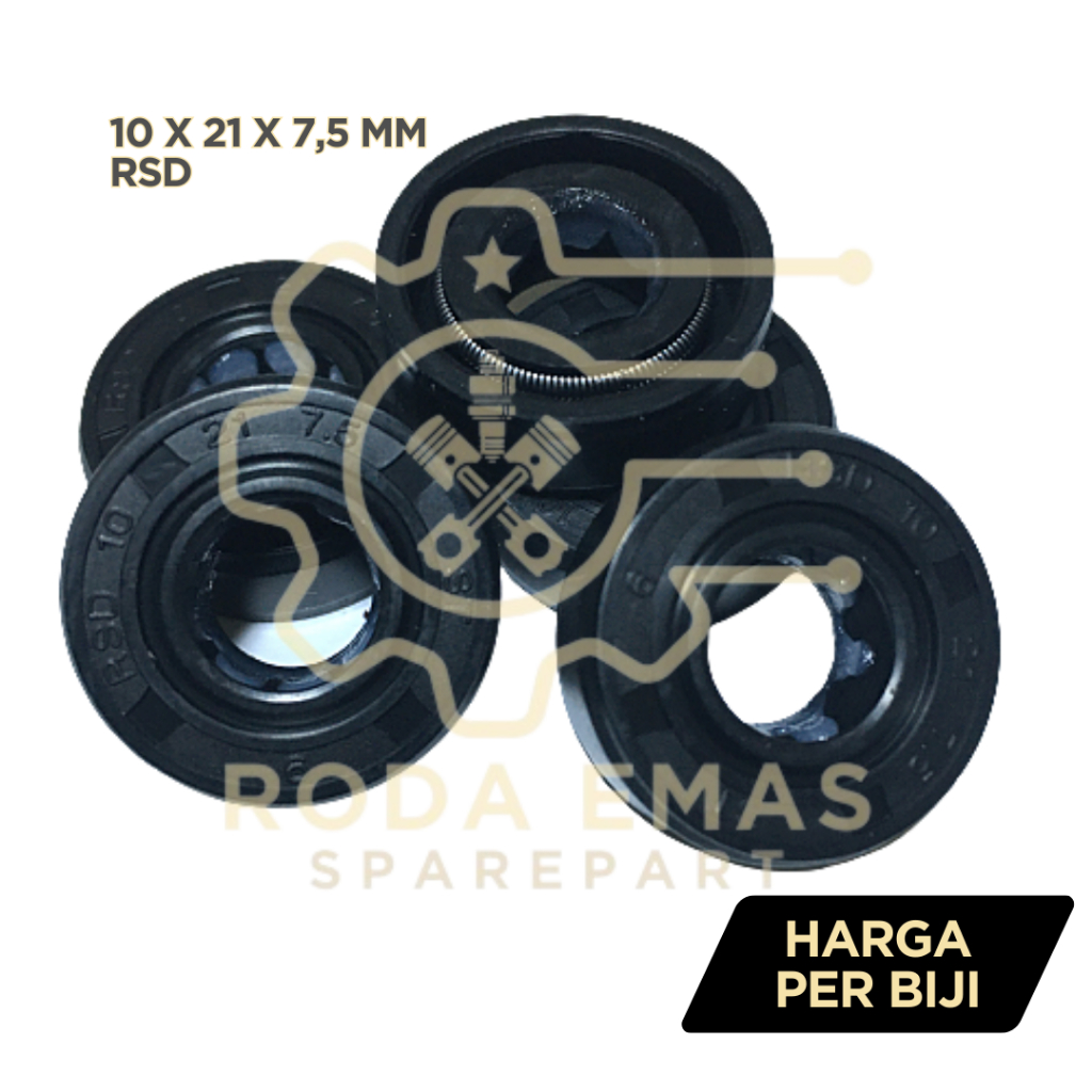 Oil Seal TC4 RSD 10 21 7,5 / 10 21 10 (mm) Shock Breaker Belakang Beat/Vario/PCX/ADV/Moped Supra X 1