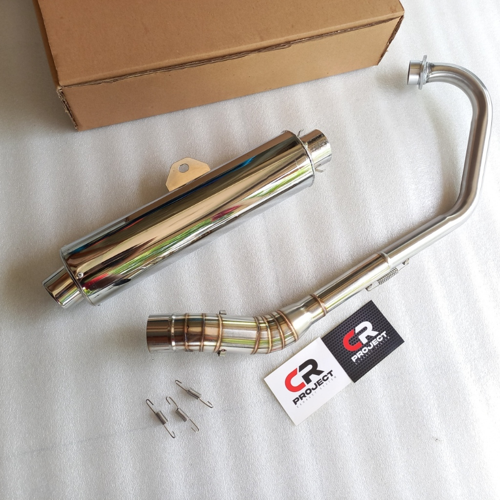 CR PROJECT Original | Knalpot CKD standar racing dan bobokan kualitas premium pnp Satria FU Vixion j