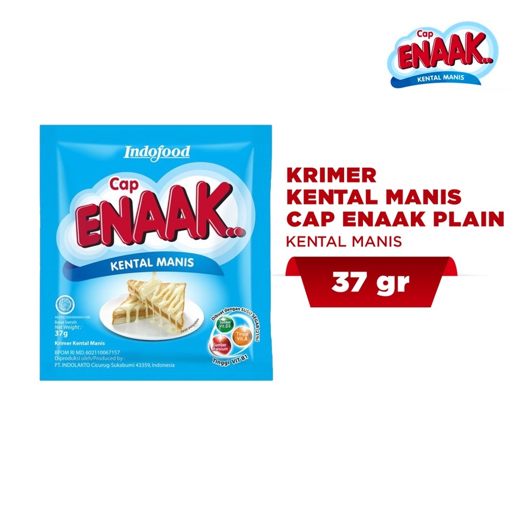 

ENAAK Susu Kental Manis Plain 37gr 6sacset