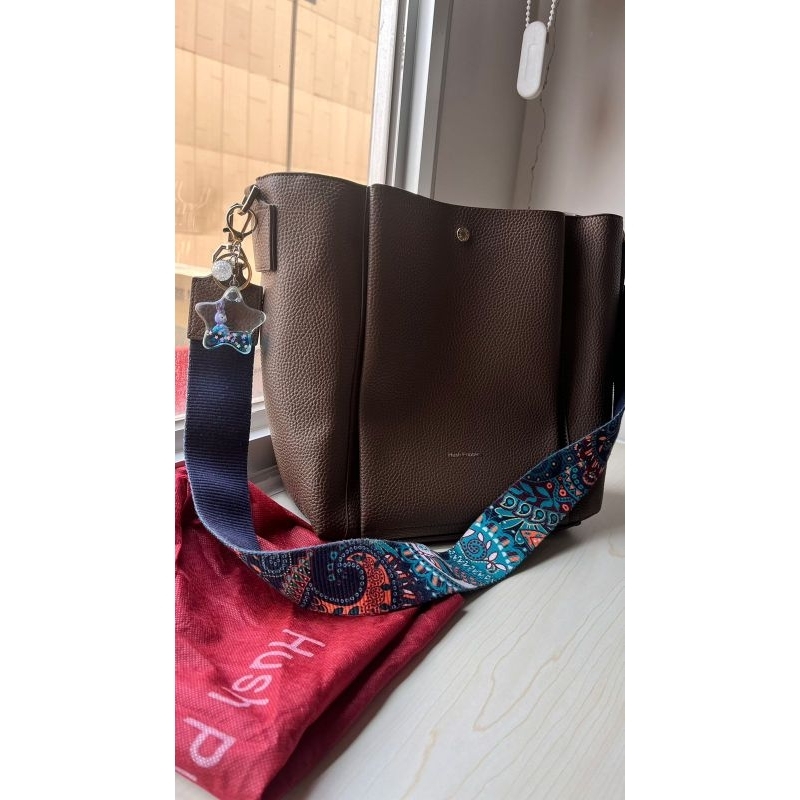 Hush Puppies Frances Satchel (L) Taupe Preloved