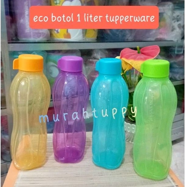 Botol minum eco family tutup ulir 1 liter tupperware ecer 1 pcs