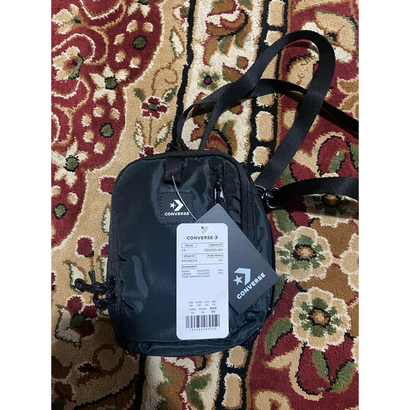 crosbody converse black 100% Original pt map