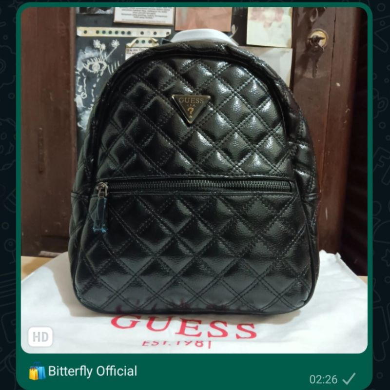 Guess Elliana Cessily Backpack ORI outlet [REAL PICTURE]
