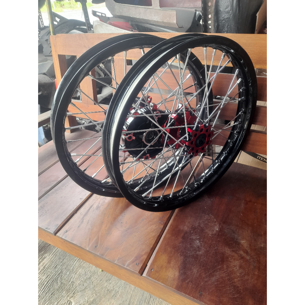 wheelset semi cacing crf ring 17 tanpa ban velg crf 160/185-17