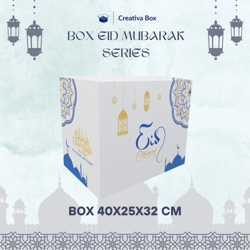 

Box Parcel HIJAU 40X25X32CM (besar)/ hampers/ idul fitri/ parcel/ ied mubarak