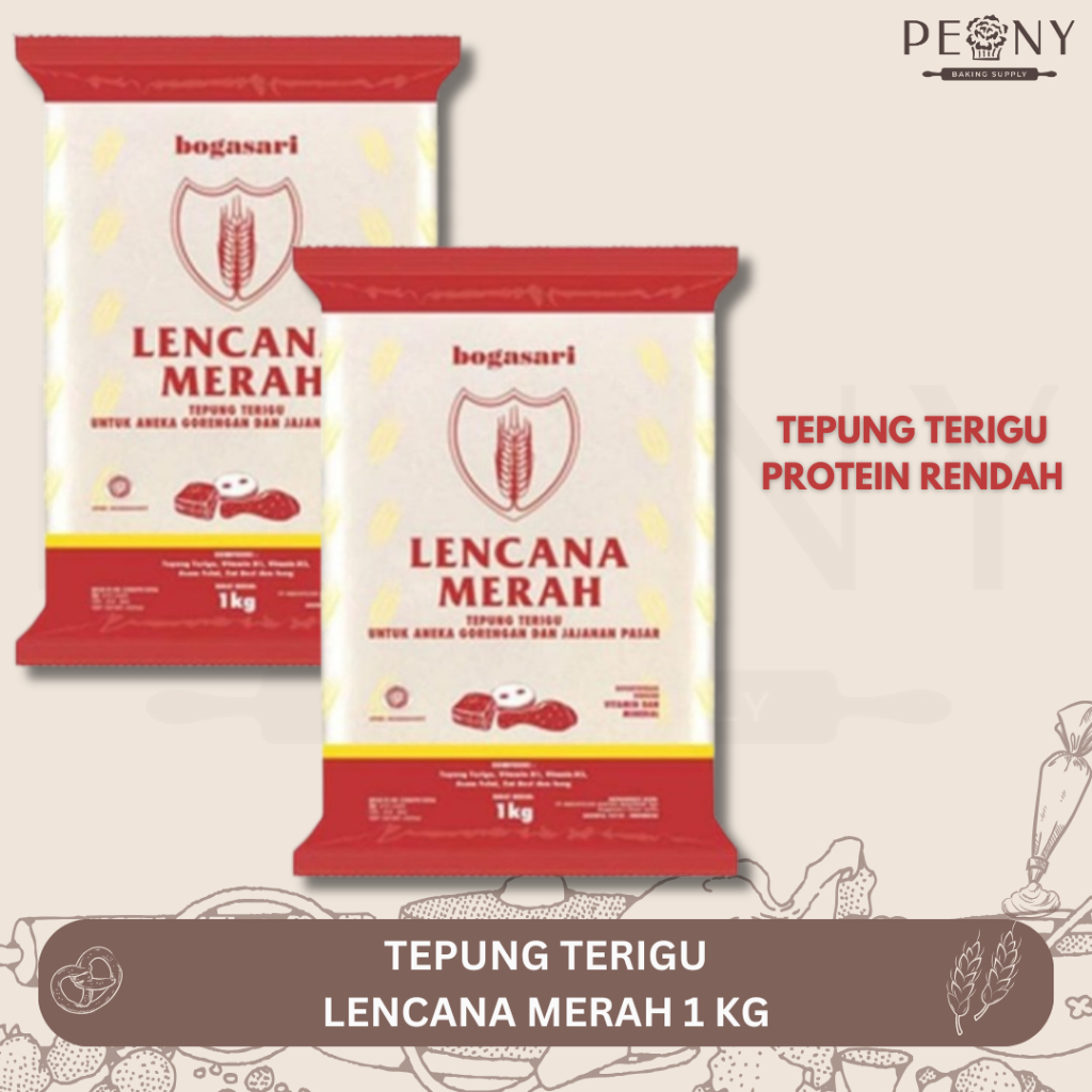 

LENCANA MERAH TEPUNG TERIGU EKONOMI PACK 1KG