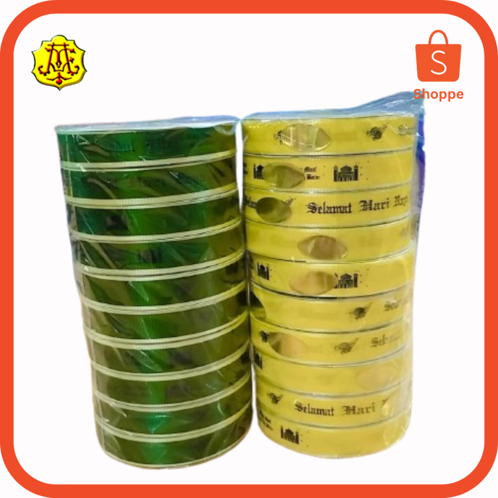 

PITA IDUL FITRI / LEBARAN 2CM WARNA KUNING HIJAU