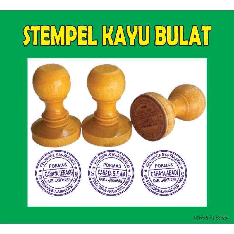 

STEMPEL KAYU BULAT, PERSEGI, OVAL ukuran standart