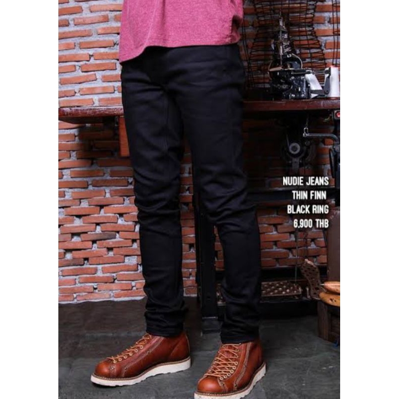 Celana nudie jeans second momotaro iron heart selvedge naked and famous