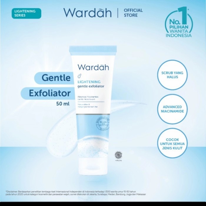 Wardah Lightening Gentle Exfoliator Scrub: Eksfoliasi Lembut untuk Kulit Bercahaya