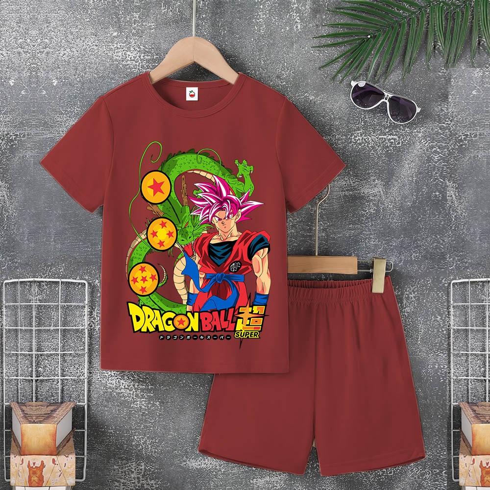 Baju Anak Stone Wash stelan Usia 1-10 Tahun 3/4 Cowok Cewek Celana Pendek Harian Perempuan Unisex Ka