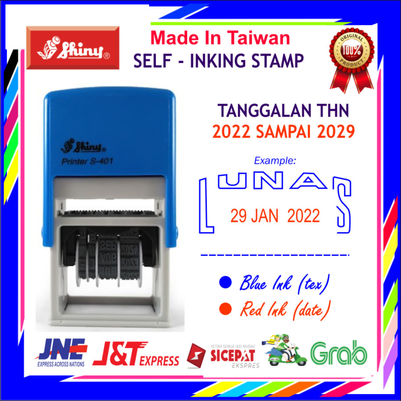 

STEMPEL TANGGAL LUNAS SHINY S-401L OTOMATIS TOKO KANTOR DAGANG SERBAGUNA