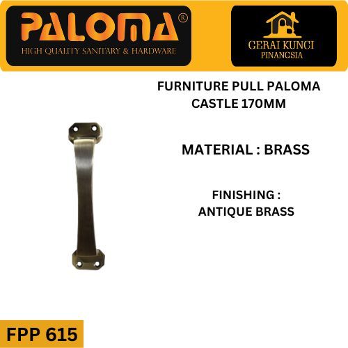 PALOMA FPP 615 CASTLE 170MM Tarikan laci/lemari/Tarikan Jendela