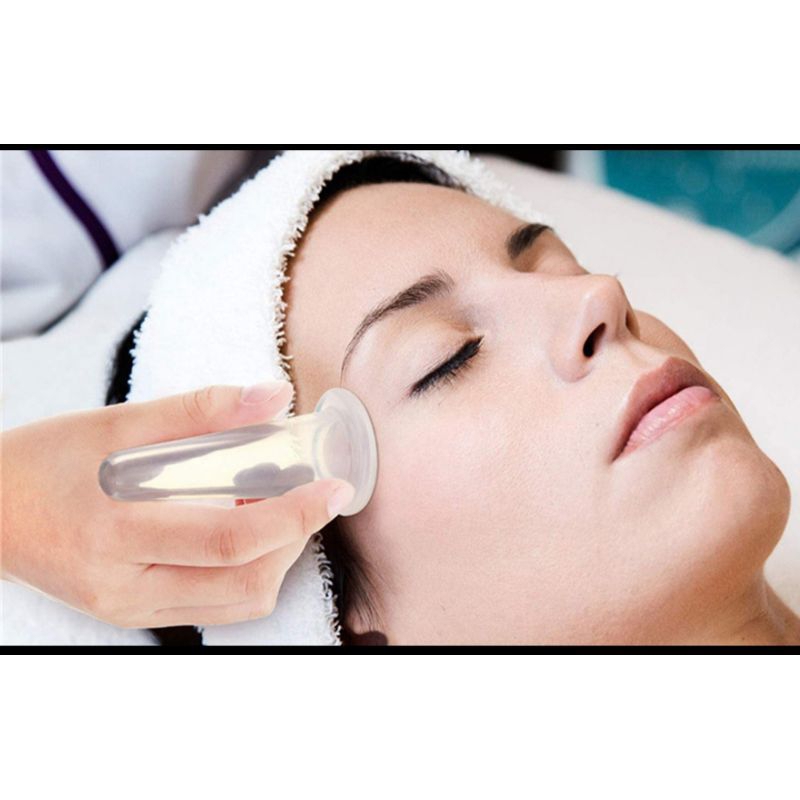 silicone cup untuk pijat tubuh wajah leher dan mata untuk menghilangkan kerutan