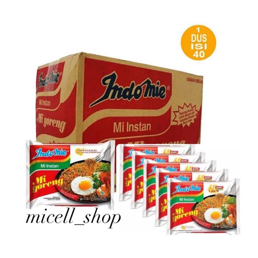 

MIE INSTAN INDOMIE GORENG 1 DUS ISI 40 PCS