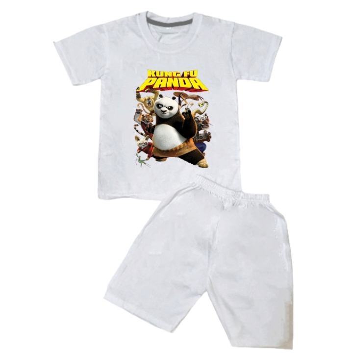 Baju Setelan Karakter Anak Kungfu Panda Untuk Anak 1-10 Tahun
