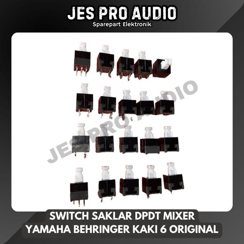 SWITCH SAKLAR DPDT MIXER YAMAHA BEHRINGER KAKI 6 ORIGINAL