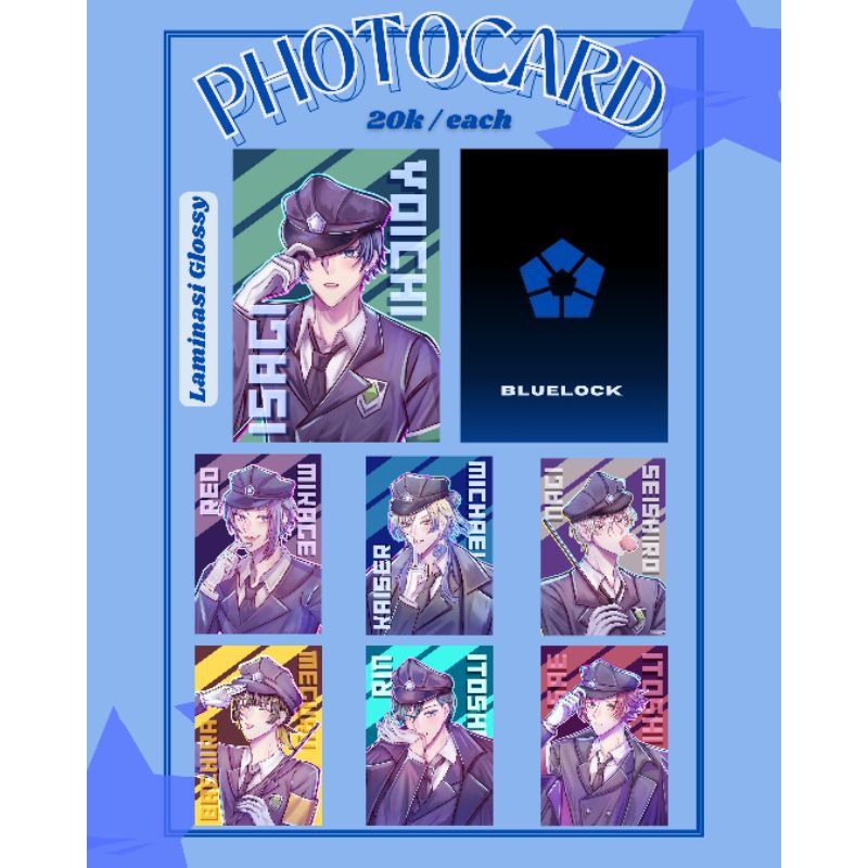 【Blue Lock】 Photocard (PC) Blue Lock Anime Manga Michael Kaiser Isagi Yoichi Itoshi Sae Itoshi Rin B