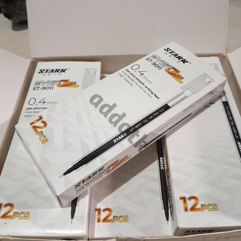 

Pulpen Gel Boxi Stark 0.4mm 1Pack 12Pcs