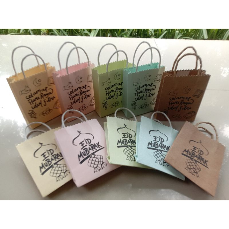 

Amplop lebaran / Amplop angpao bentuk paperbag mini isi 10 pcs