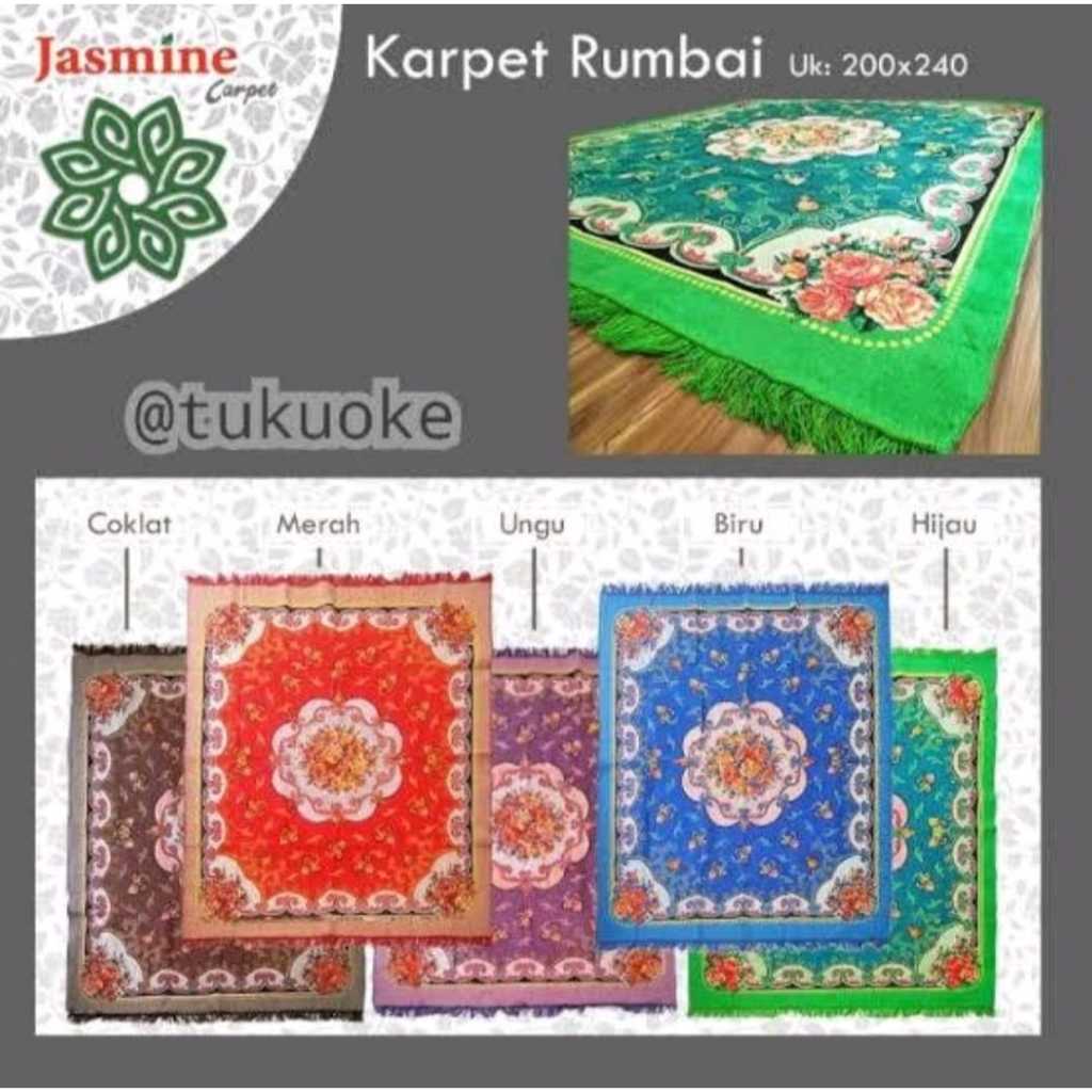 Cod / Karpet jasmine aladin / Karpet permadani jasmine rumbai / Carpet lantai / Karpet permadani / K