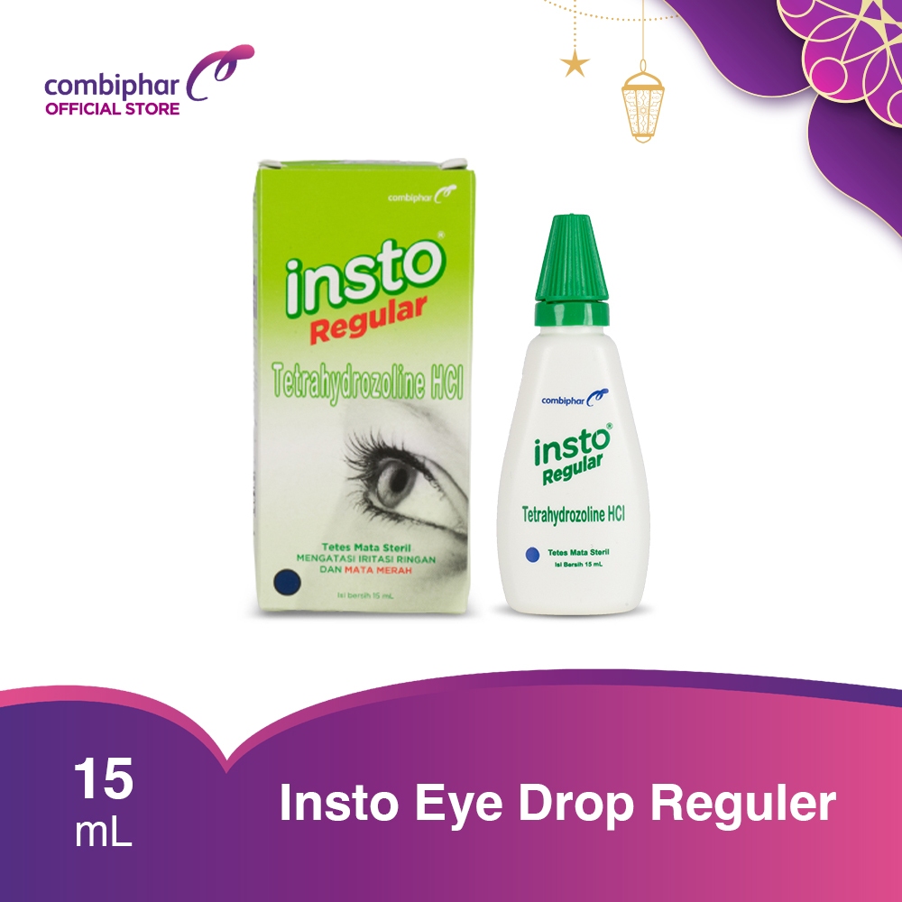 Insto Eye Drop Reguler 15ml - untuk mata merah (Box)