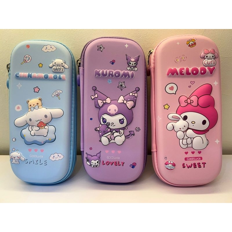 

[SANRIO] Pensil Case 3D Kotak Pensil Timbul Bahan Eva 3D Cinnamoroll Kuromi Melody Series