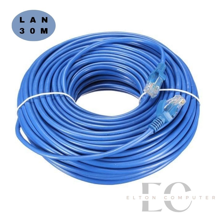 Kabel LAN 30M CAT 5E / Kabel UTP 30 Meter / Cable LAN CAT5 30m / Kabel LAN 30 Meter / CAT 5 Kabel LA