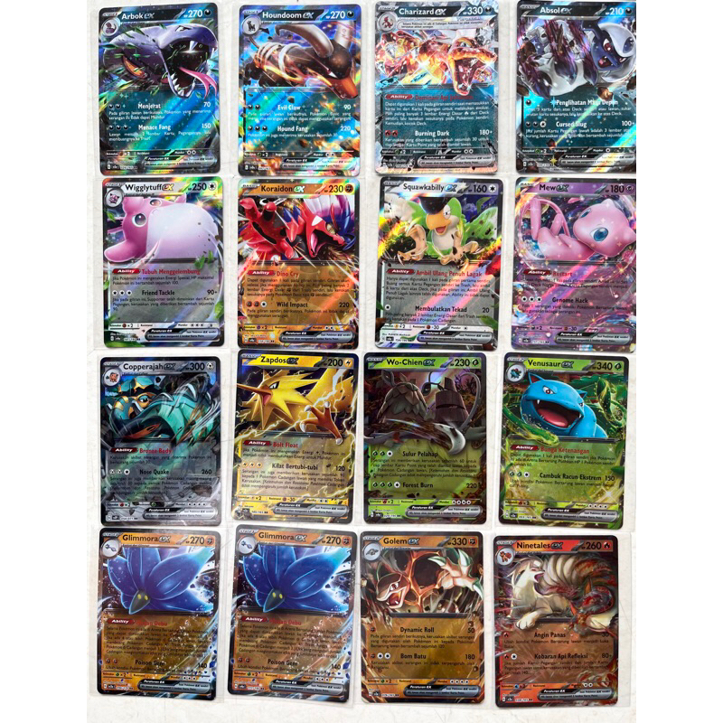 Pokemon Card EX SV2A 151 Kilau Hitam Kartu Pokemon Indonesia TCG Hologram Original Opened Absol Mew 