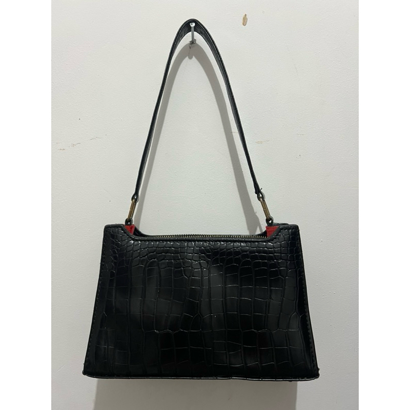 PRELOVED SHOULDER BAG CROCO
