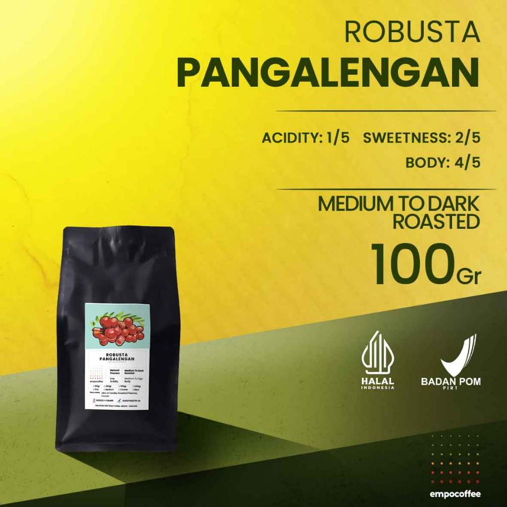 

Empo Coffee Biji Kopi Bubuk Robusta Pangalengan Jawa Barat Java Preanger Coffee Bean Espresso Roast Beans 100 Gram