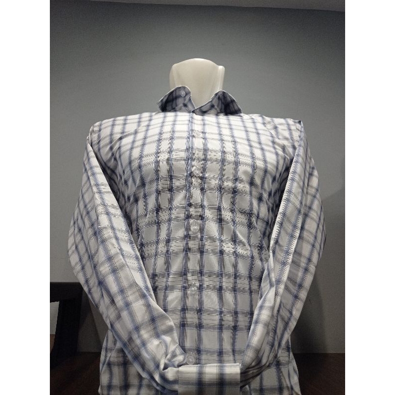 Alisan Kemeja Kotak Lengan Panjang Reguler