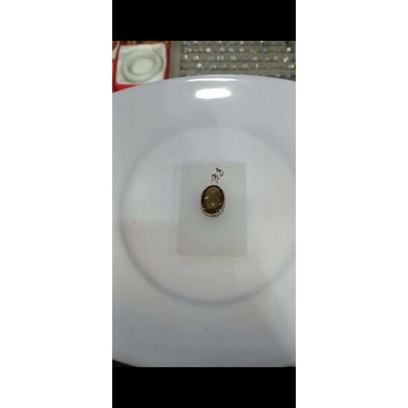 liontin batu kecubung natural