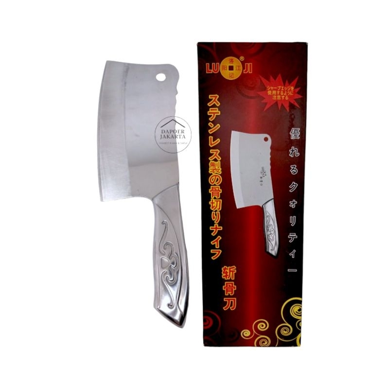 PISAU GOLOK BESAR STAINLESS/ PISAU DAGING / PISAU GOLOK TAJAM / PISAU GOLOK LU JI STAINLESS