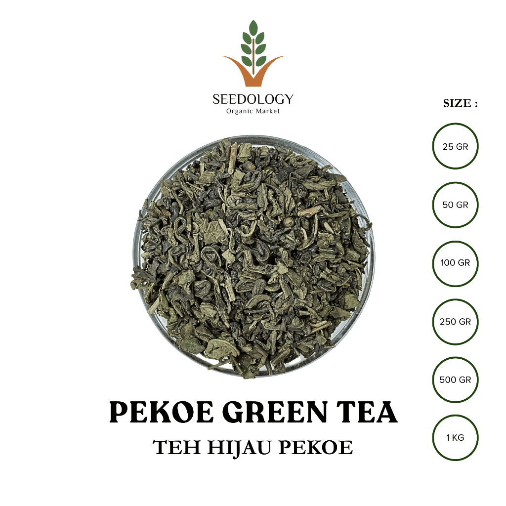 

Daun Teh Hijau Super Peko 500gr - Green Tea Super Quality / Pekoe / Pecco