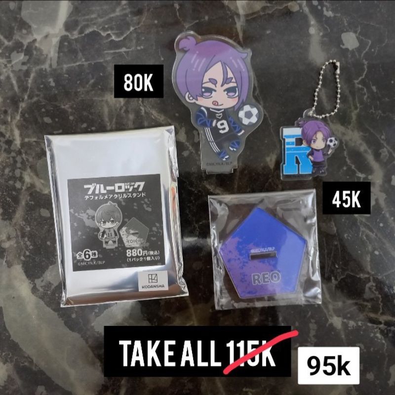 [READY] BLUELOCK BLUE LOCK Official Merchandise QPosket Figure, Standee, & Keychain Mikage Reo