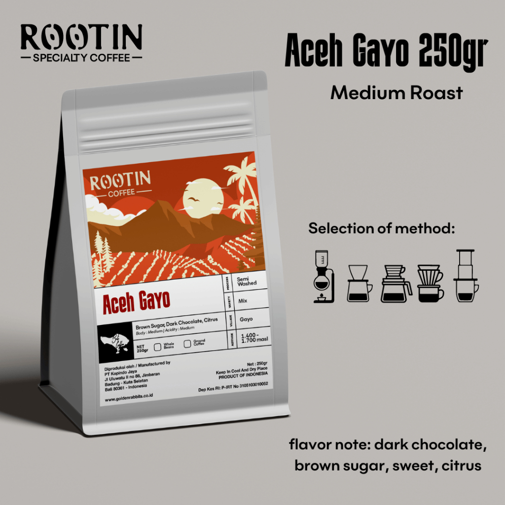

KOPI ACEH GAYO 100% BIJI KOPI ARABIKA GRADE 1 ROASTED BEANS