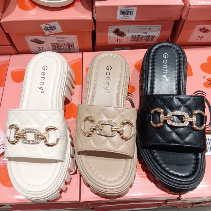 Genny sandal wedges wanita