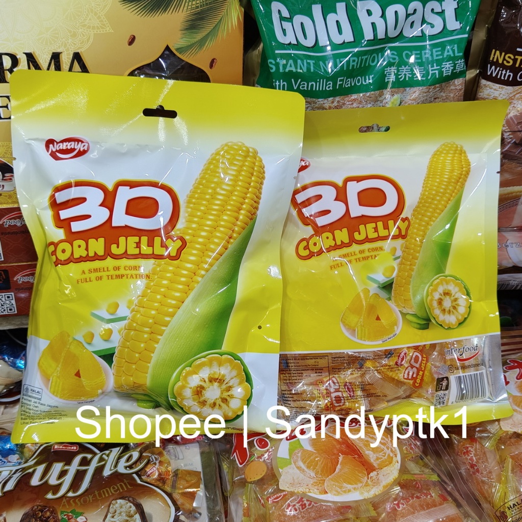 

Cemilan Permen Jeli Jagung 3D Corn Jelly Lunak Soft Candy Naraya