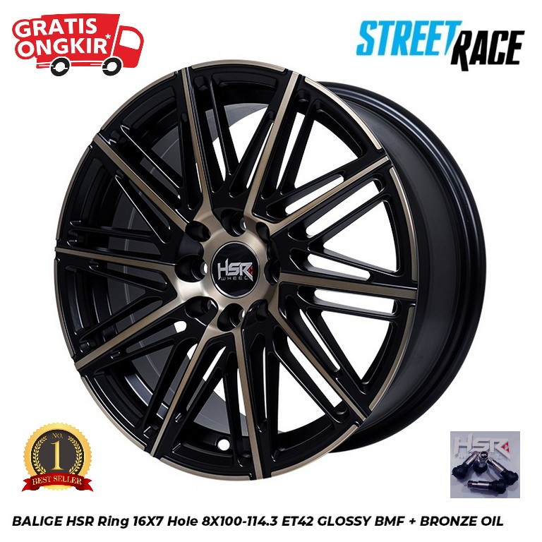 Velg Mobil livina Avanza Kijang HSR Original Type Blige Ring 16