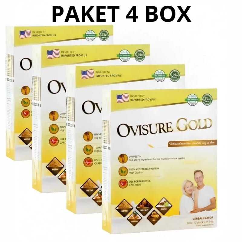 

PAKET 4 BOX OVISURE GOLD MILK SUSU TULANG DAN SENDI YANG SEHAT 100%